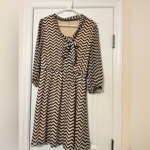 Chevron Patterned Dress
